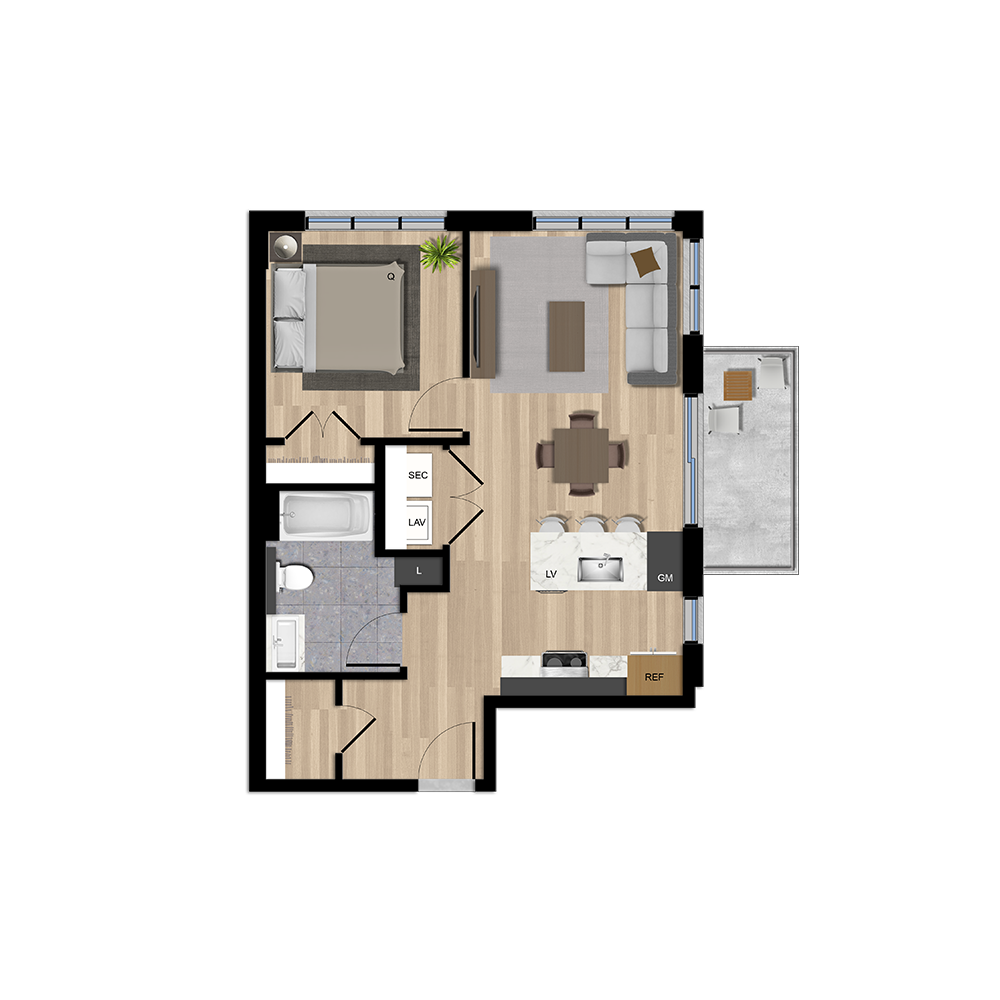 Bâtiment E - Type C