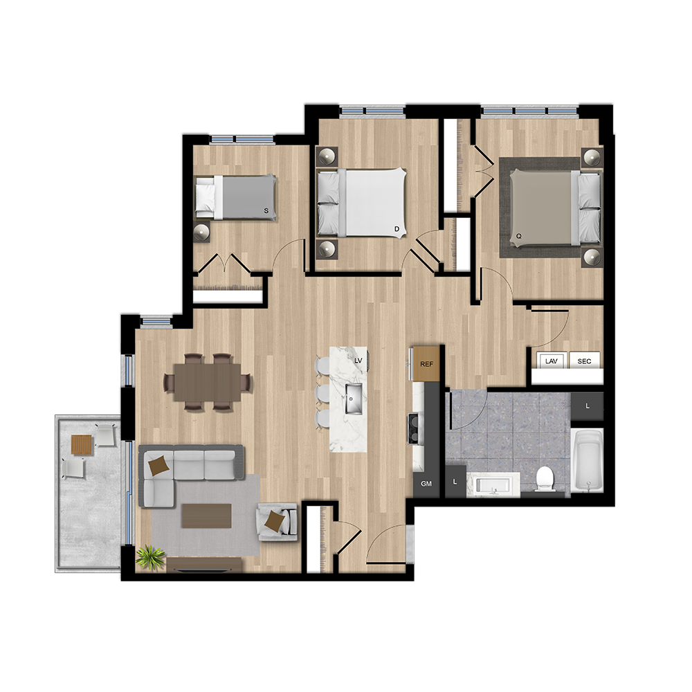 Bâtiment F - Type G