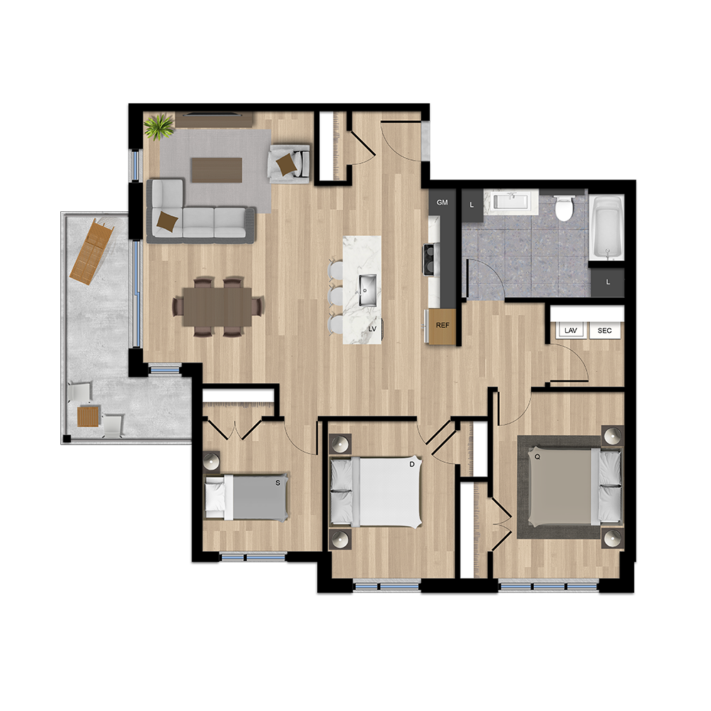 Bâtiment E - Type G