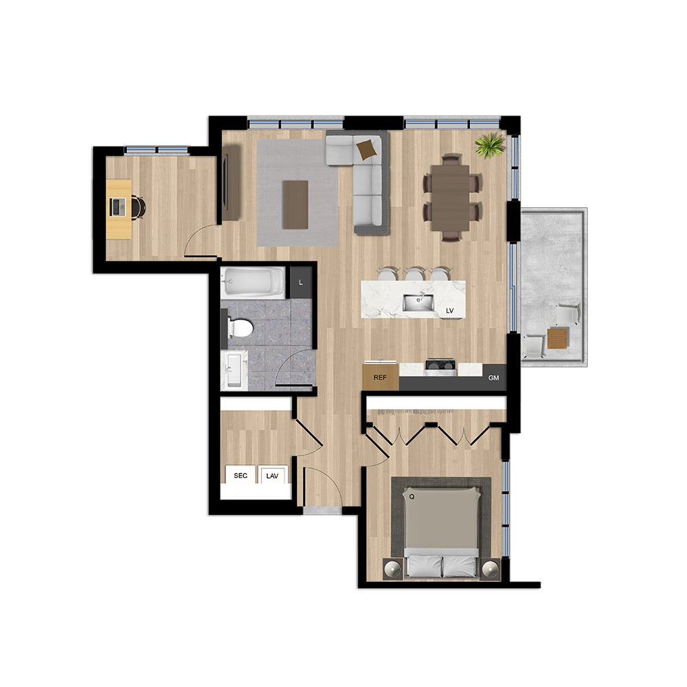 Bâtiment E - Type H2