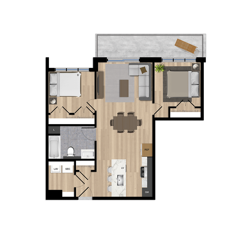 Bâtiment C - Type B1