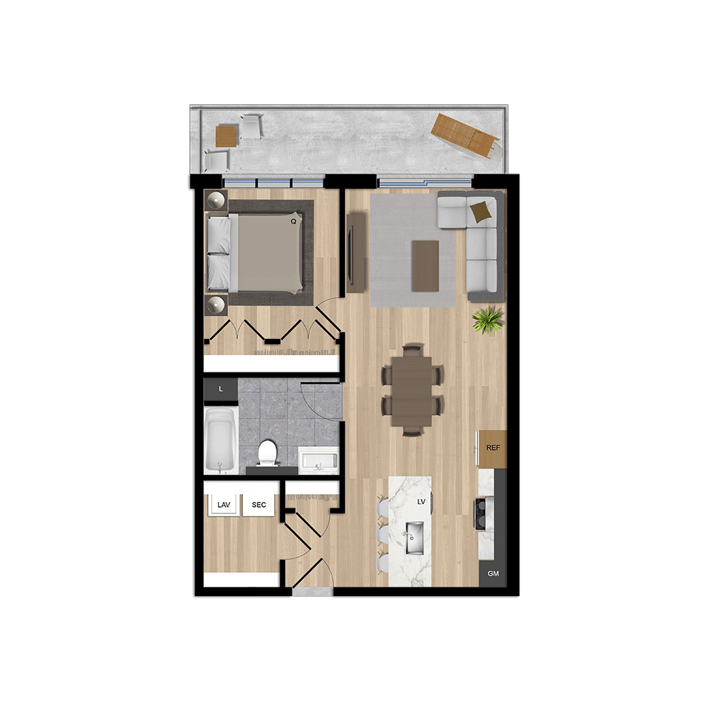 Bâtiment C - Type B3