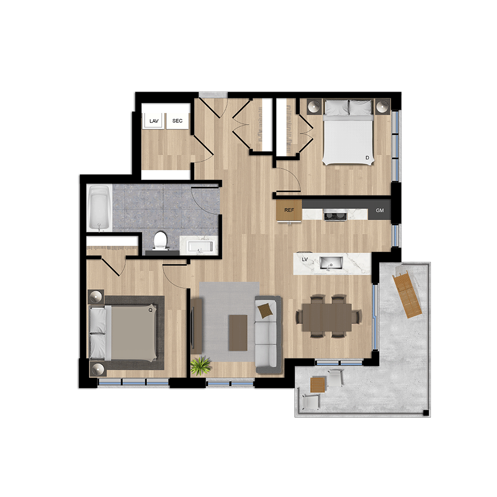 Bâtiment C - Type D