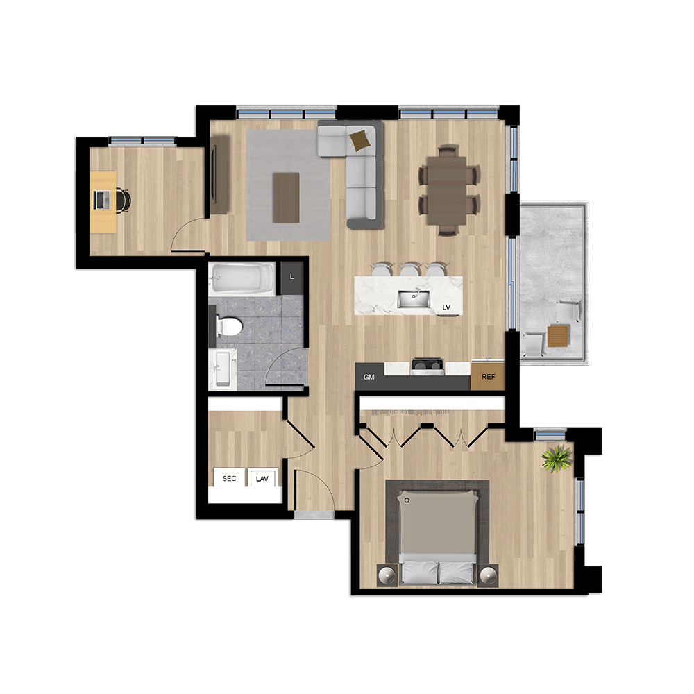 Bâtiment C - Type H