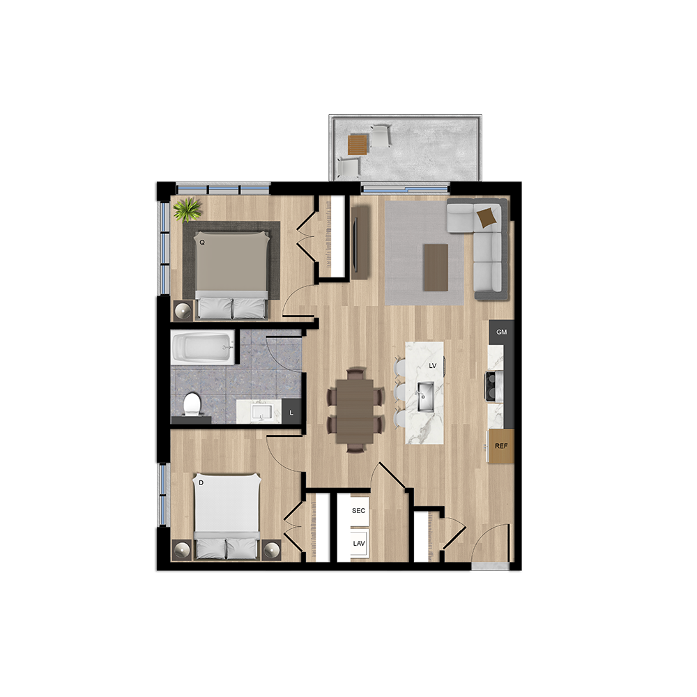 Bâtiment A - Type A