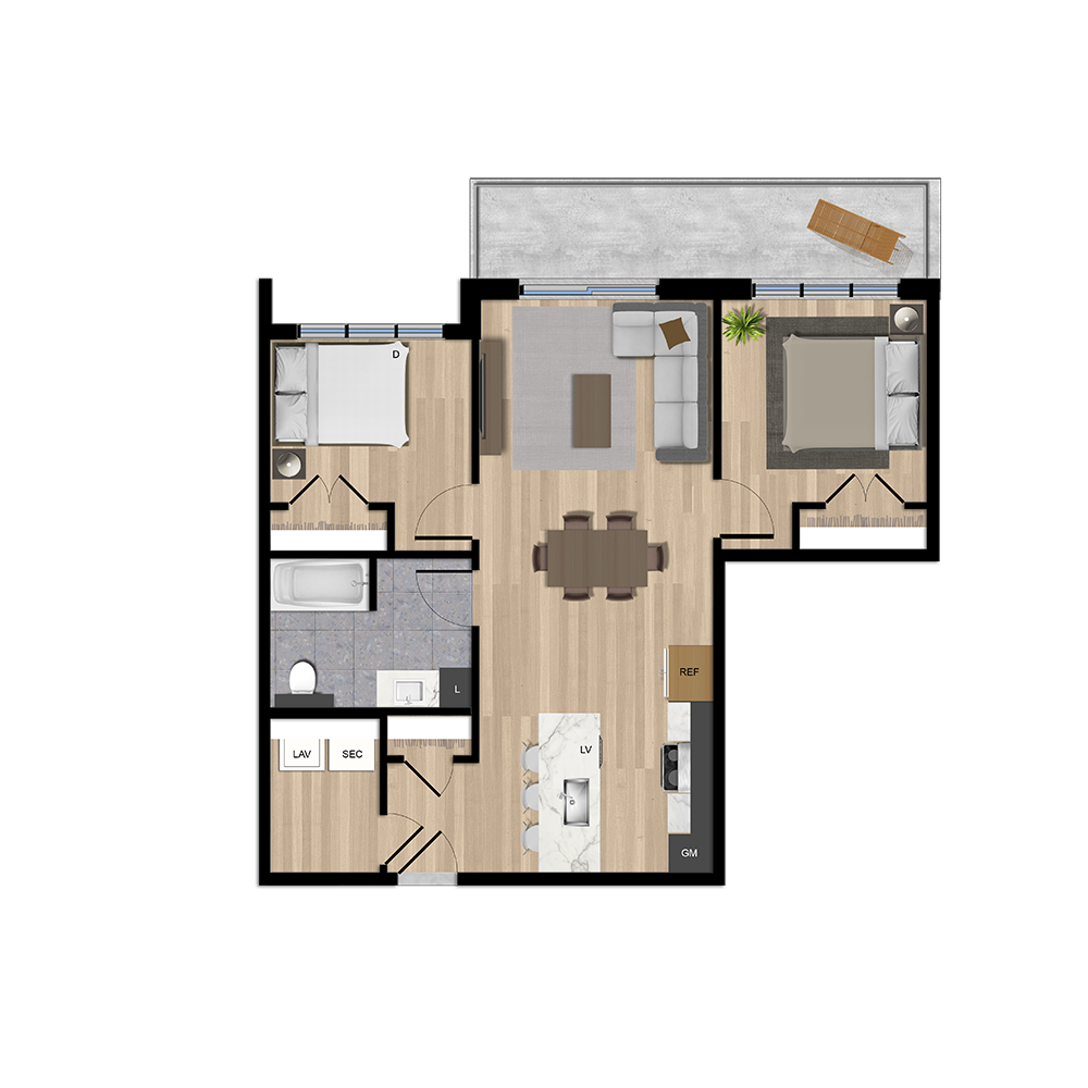 Bâtiment A - Type B1
