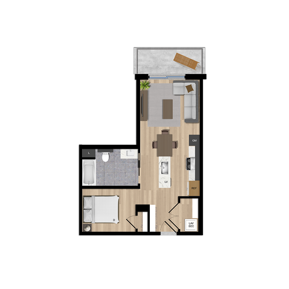 Bâtiment A - Type B2