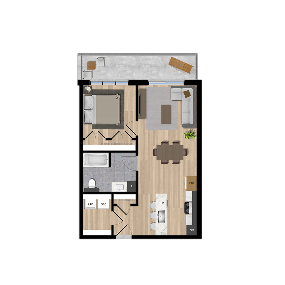 Bâtiment A - Type B3